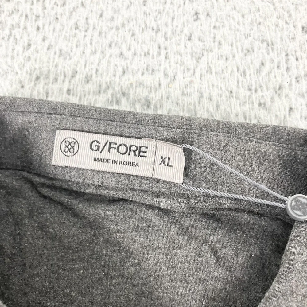 G/FORE Polo Shirt Mens XL Gray Heather Golf 100% Cotton Short Sleeve Casual